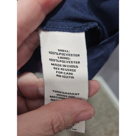 Vintage y2k 90's Nanette Lepore Navy Pink Floral A-line Dress Size 8 - Picture 7 of 11